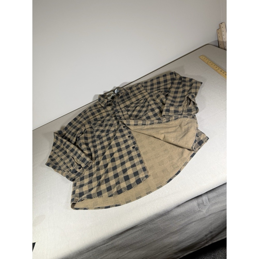 VINTAGE Fieldmaster Flannel Shirt Adult Large Buffalo Check Plaid Made In USA - Picture 3 of 14